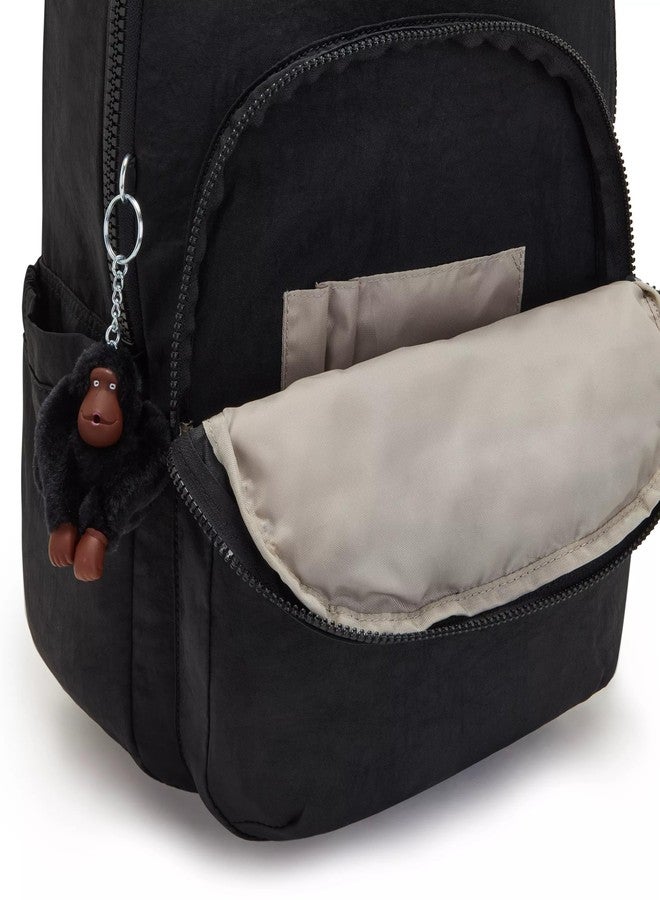 KIPLING KIPLING حقيبة ظهر كيبلينج النسائية سيول للكمبيوتر المحمول مقاس 15 بوصة، متينة وواسعة مع أحزمة كتف مبطنة وجيب واقٍ مدمج - Image 5